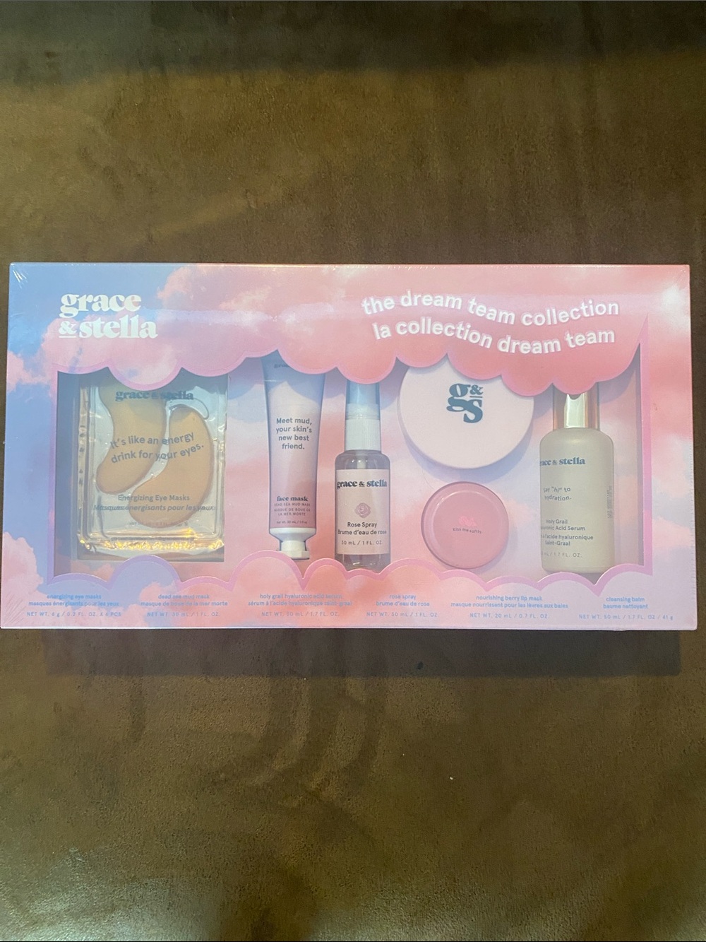 grace & stella The Dream Team Collection - Pink Skincare Gift Set